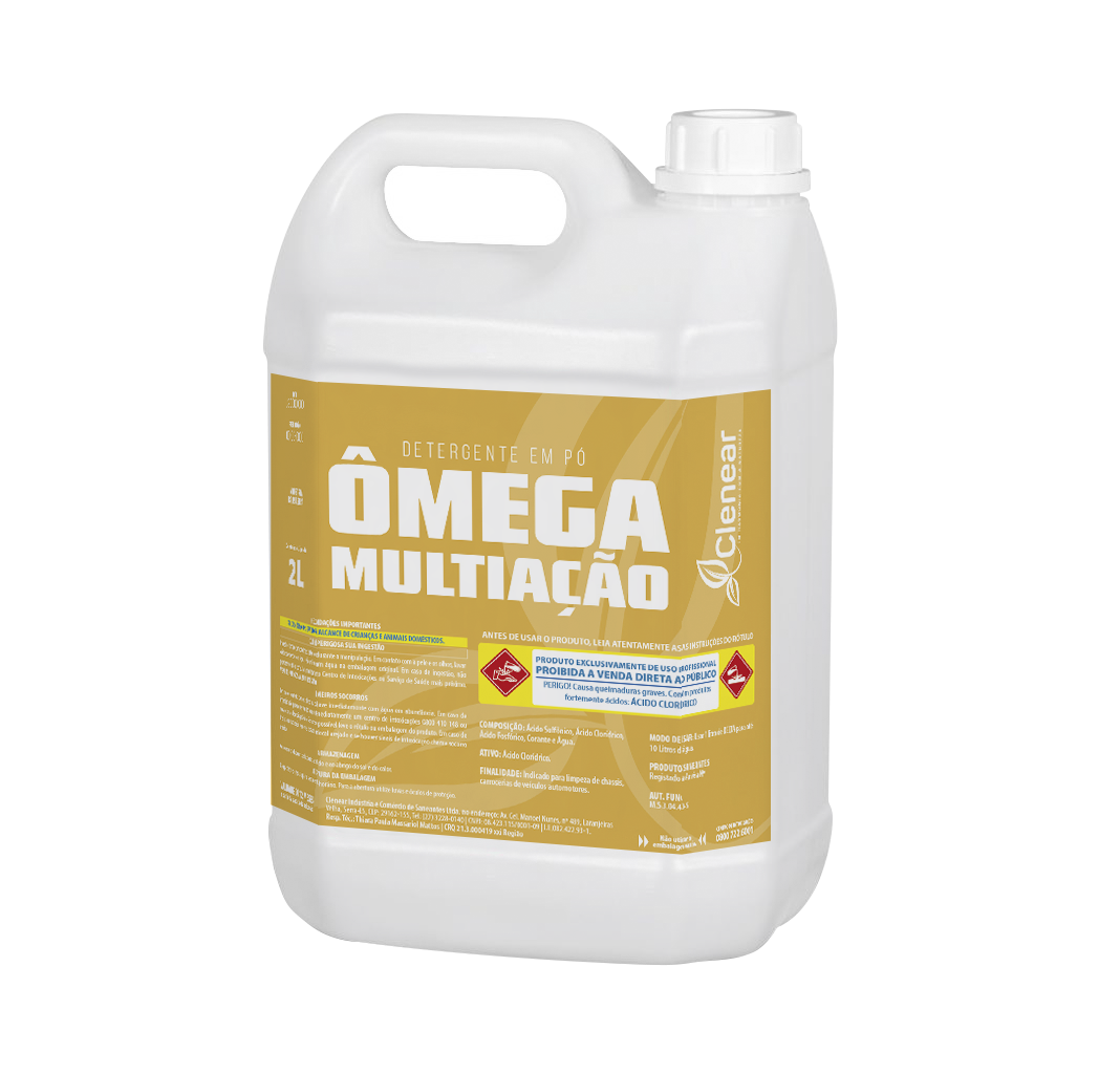 Detergente em Pó Omega Mutilação