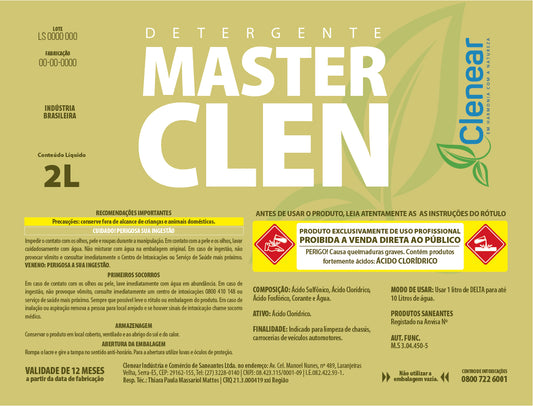 Detergente Master Clen